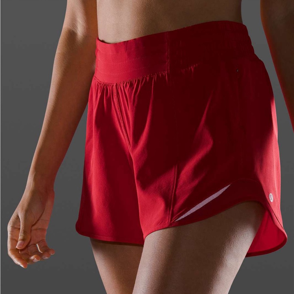 Lululemon Dark Red Hotty Hot High-Rise Lined Short 2.5”